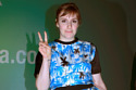 Lena Dunham stands out in the palm print