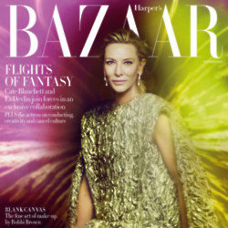 Cate Blanchett is convinced harsh criticism in her early acting career made her a better performer (c) Harper’s Bazaar UK/Photography by Kristian Schuller/Artwork by Es Devlin