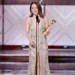 Emma Stone at the Golden Globe Awards