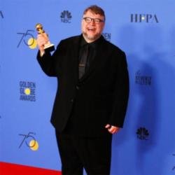 Guillermo del Toro at the Golden Globes