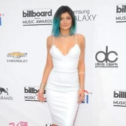 Kylie Jenner has added blue to her dark locks