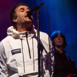 Liam Gallagher and John Squire performing at the O2 Forum Kentish Town