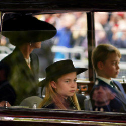 Princess Charlotte and Prince George attended the service in London