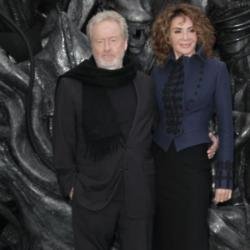 Ridley Scott and wife Giannina Facio at Alien: Covenant premiere