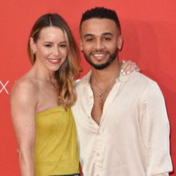 Sarah and Aston Merrygold are on cloud nine
