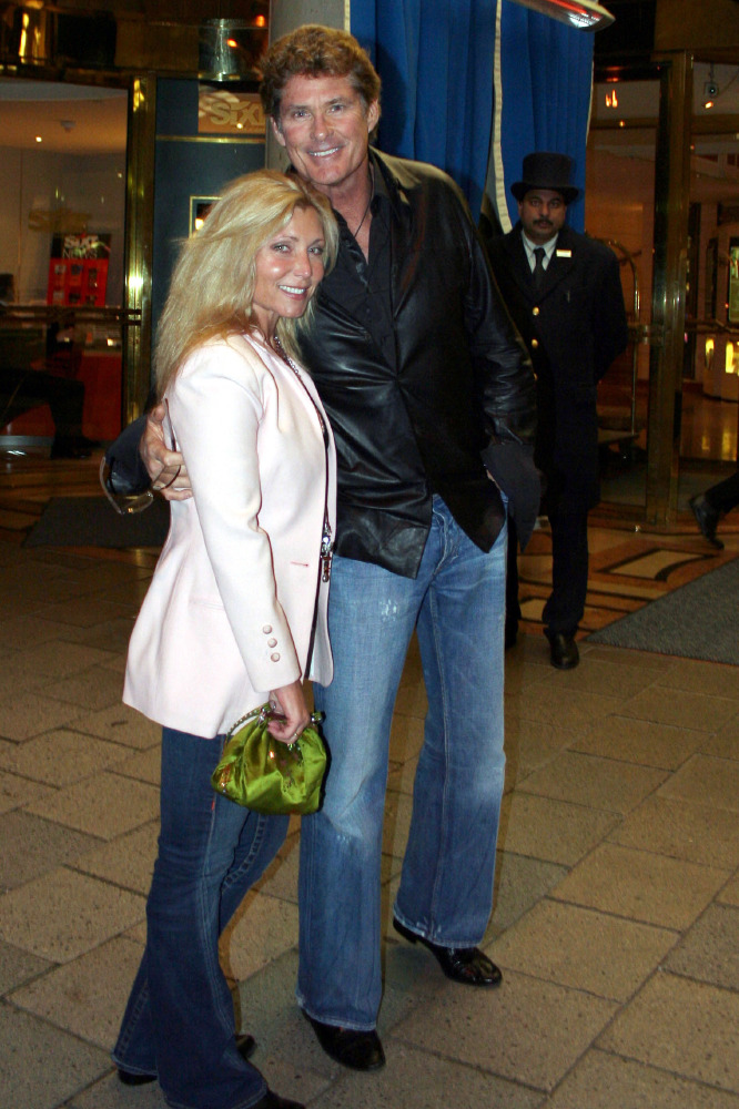 David Hasselhoff and Pamela Bach (Credit:Famous)