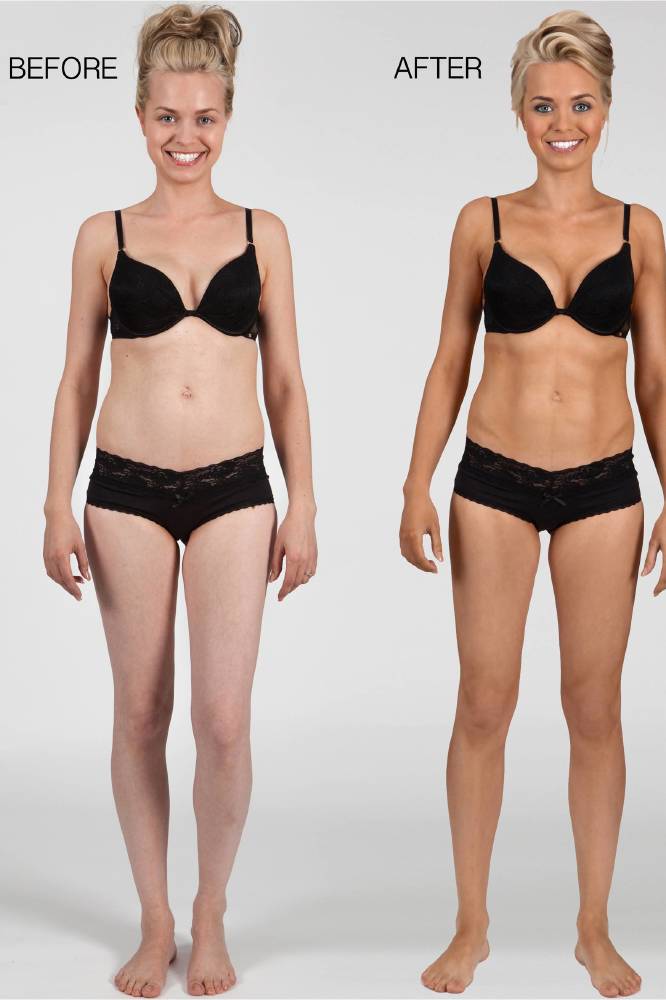 Could you shape your body with fake tan?
