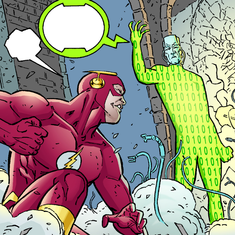 Flash and The Thinker in DC Comics