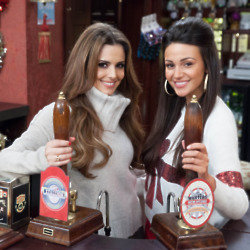 Cheryl Cole with Michelle Keegan / Credit: ITV