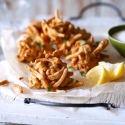 Cancer Research UK: Pink Onion Fritters Recipe