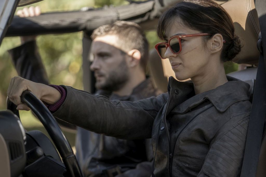 Nico Tortorella and Annet Mahendru as Felix and Huck in The Walking Dead: World Beyond / Picture Credit: AMC