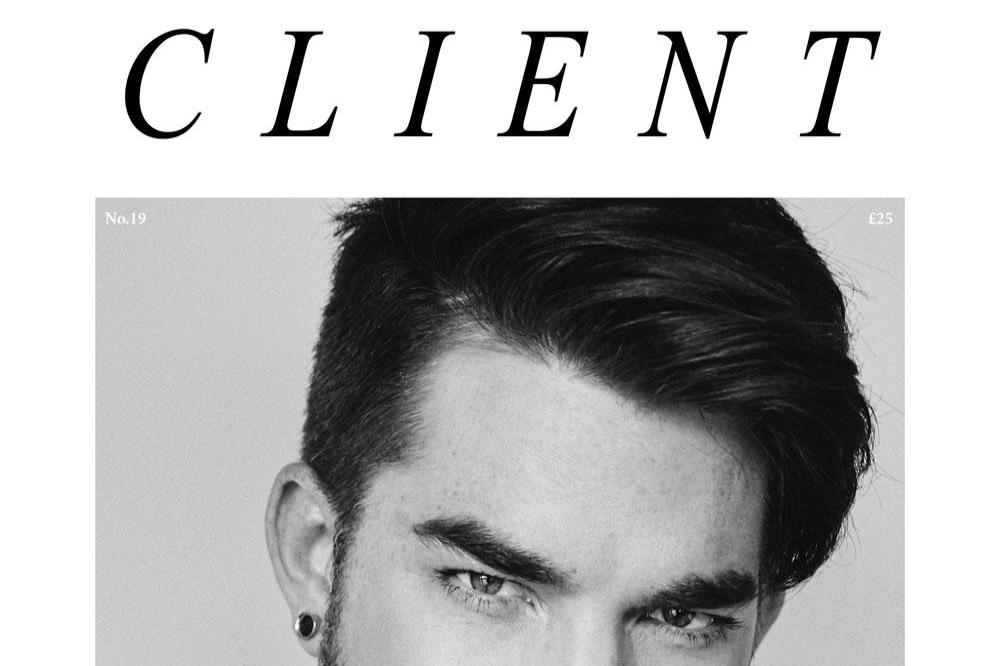 Adam Lambert on Client Magazine cover