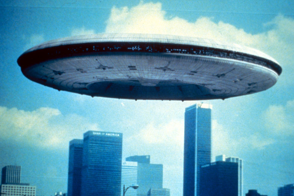 UFO over city