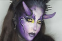 Anna Lingis' Purple Demon look