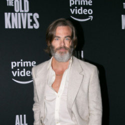 Chris Pine jokes his bearded look is down to be lazy