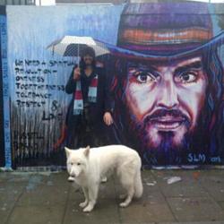 Jemima Khan's picture of Russell Brand posted on Twitter