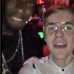 Justin Bieber and Usain Bolt from Snapchat
