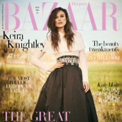 Keira Knightley covers Harper's Bazaar