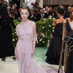 Phoebe Dynevor was pinching herself wearing a gown by Victoria Beckham