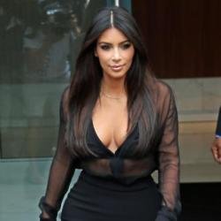 Kim Kardashian favours black clothes