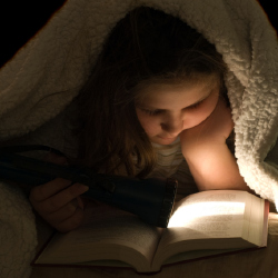 It might not be such a good idea to let your child read one before bed time 