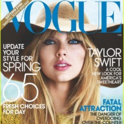 Taylor's blue eyes shine bright on the cover 