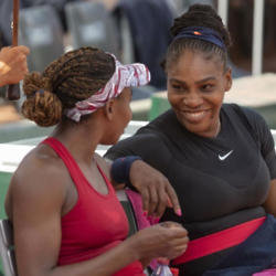 Venus Williams and Serena Williams at the French Open 2018 / Photo Credit: USA TODAY Network/SIPA USA/PA Images